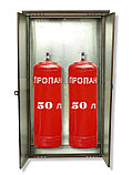 Шкаф для газовых баллонов двойной (на 2 баллона 50л) высота 1,4 метра, цвет — АНТИЧНЫЙ, фото 2