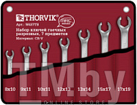 Набор ключей гаечных разрезных серии ARC в сумке, 8-19 мм, 7 предметов Thorvik W4S7TB