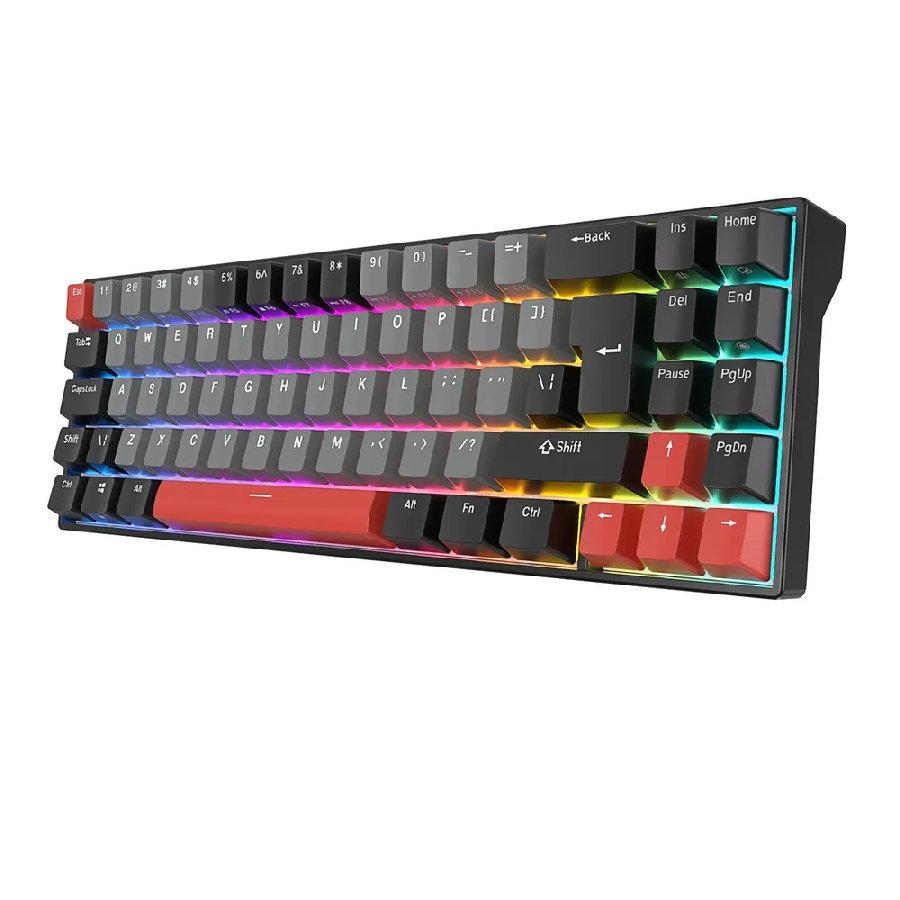 Беспроводная клавиатура Royal Kludge RK71 ISO RGB (черный, RK Brown) - фото 3 - id-p215365640
