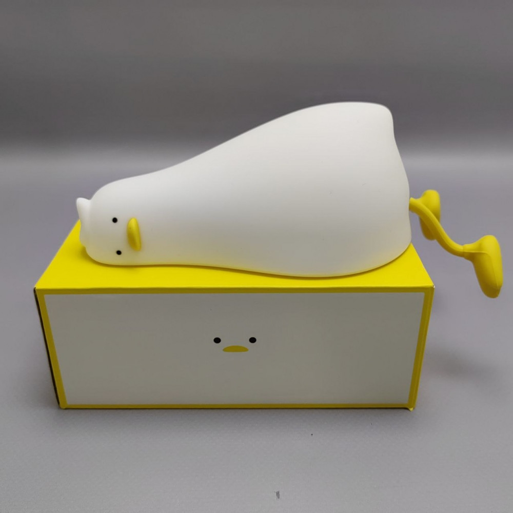 Светильник - ночник силиконовый Сонный Гусь Duck Sleep Lamp (USB, 3 режима, таймер 30 мин) - фото 10 - id-p224222083