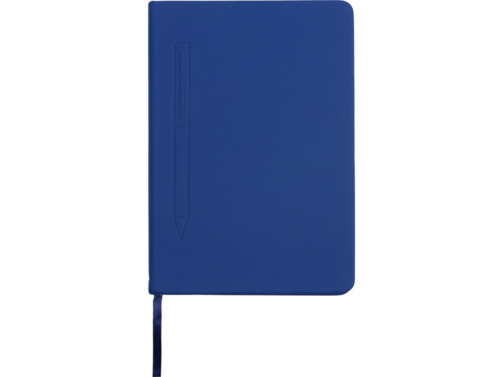 Блокнот А5 Magnet 14,3*21 с магнитным держателем для ручки, синий - фото 4 - id-p224222665