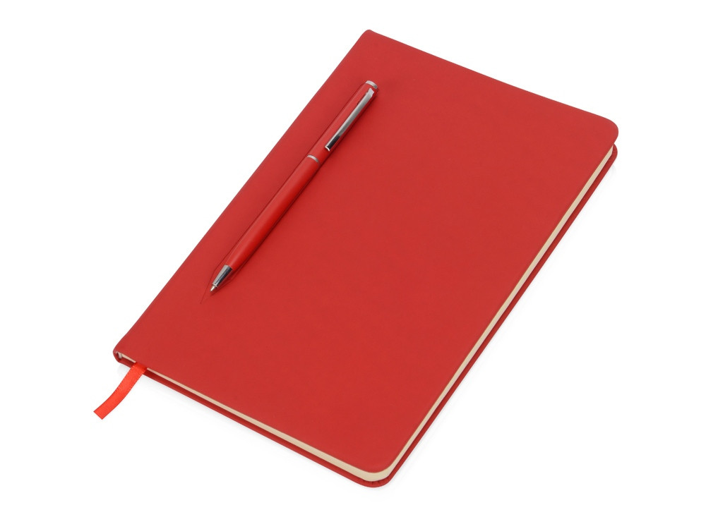 Блокнот А5 Magnet 14,3*21 с магнитным держателем для ручки, красный - фото 2 - id-p224222666