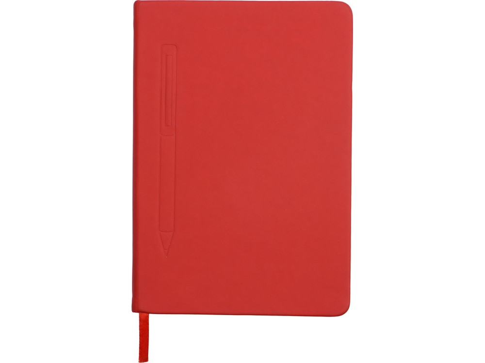 Блокнот А5 Magnet 14,3*21 с магнитным держателем для ручки, красный - фото 4 - id-p224222666