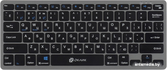 Клавиатура Oklick 835S (серый/черный) - фото 1 - id-p224222722