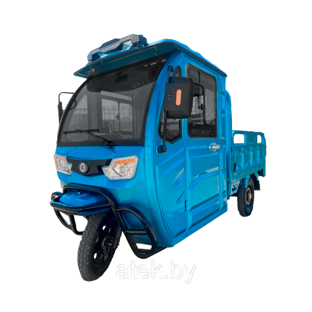 Электротрицикл грузовой GreenCamel Тендер D1500 (60V 1000W) кабина, понижающая