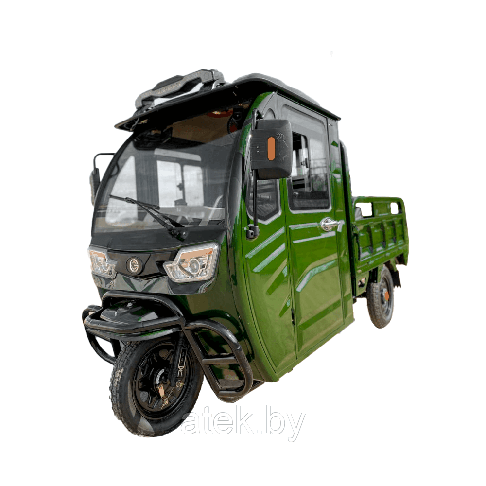 Электротрицикл грузовой GreenCamel Тендер D1500 (60V 1000W) кабина, понижающая - фото 2 - id-p220247680