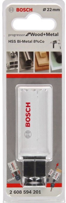 Биметаллическая коронка BOSCH BiM PROGRESSOR 22 mm, NEW