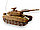 Игрушка Танк р/у, 27MHz, бежевый, размеры танка: 25х11х10 см. в коробке 392, фото 2