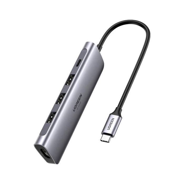 USB-хаб Ugreen Type-C to 3xUSB 3.0+HDMI+USB-C / CM136-70495 - фото 1 - id-p224222562