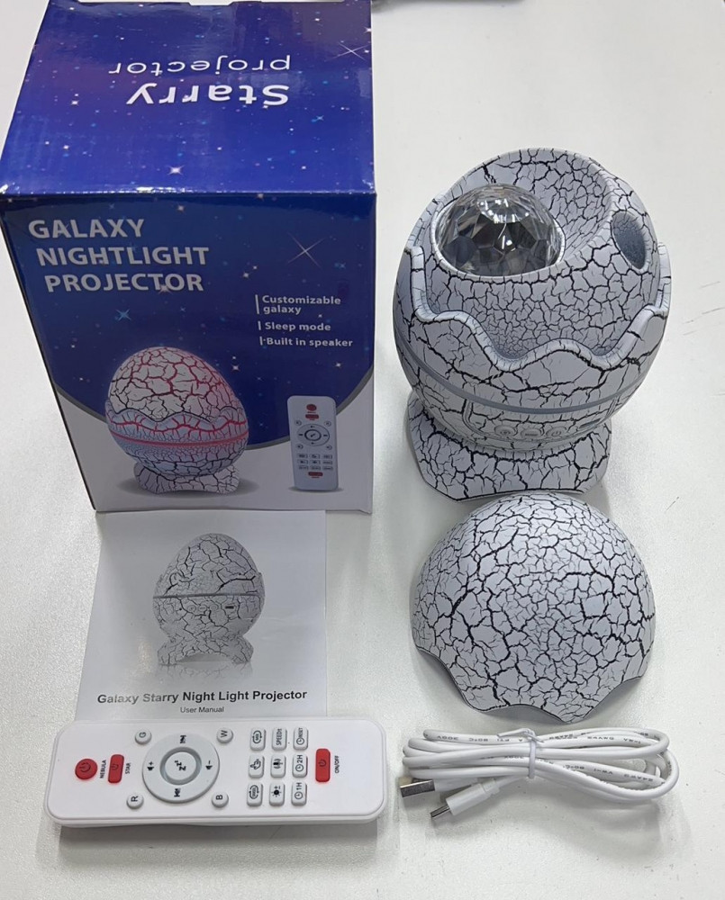 Проектор звездного неба ночник Яйцо Дракона Galaxy Nightlight Projector с пультом ДУ (16 проекций, 19 - фото 9 - id-p224222324