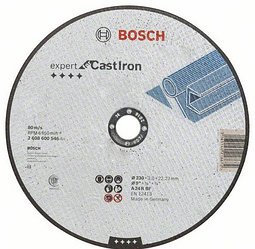 Отрезной круг BOSCH 230x3.0х22мм  ЧУГУН