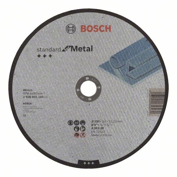 Отрезной круг BOSCH 230х3.0х22мм SfM,  прямой Standard