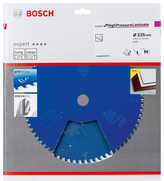 Пильный диск BOSCH 235x30x2.8/1.8x64T  Expert for High Pressure Laminate