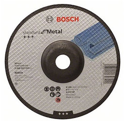 Обдирочный круг BOSCH 180х6.0х22мм  вогнутый Standart fof metal