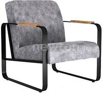Интерьерное кресло Sheffilton SHT-AMS1-1 183283 (дымный/черный муар/брашированный коричневый)