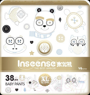 Подгузники-трусики детские Inseense Супертонкие V6 XL 12-17 кг/ Ins38gold - фото 1 - id-p224240612