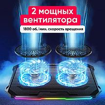 Подставка для ноутбука охлаждающая ICE COOREL F8 до 15.6", 2 USB, 2 вентилятора, CFM 77,26, фото 3