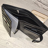 Кошелёк бумажник с автодокументами черный, фото 5