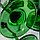 Набор бокалов на зелёной ножке, Luminarc, винтаж, фото 3