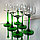 Набор бокалов на зелёной ножке, Luminarc, винтаж, фото 2