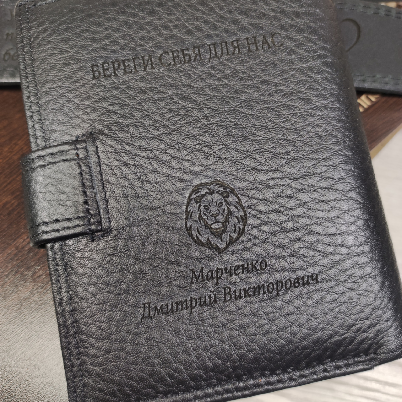 Кошелёк бумажник с автодокументами и паспортом черный - фото 10 - id-p224248864