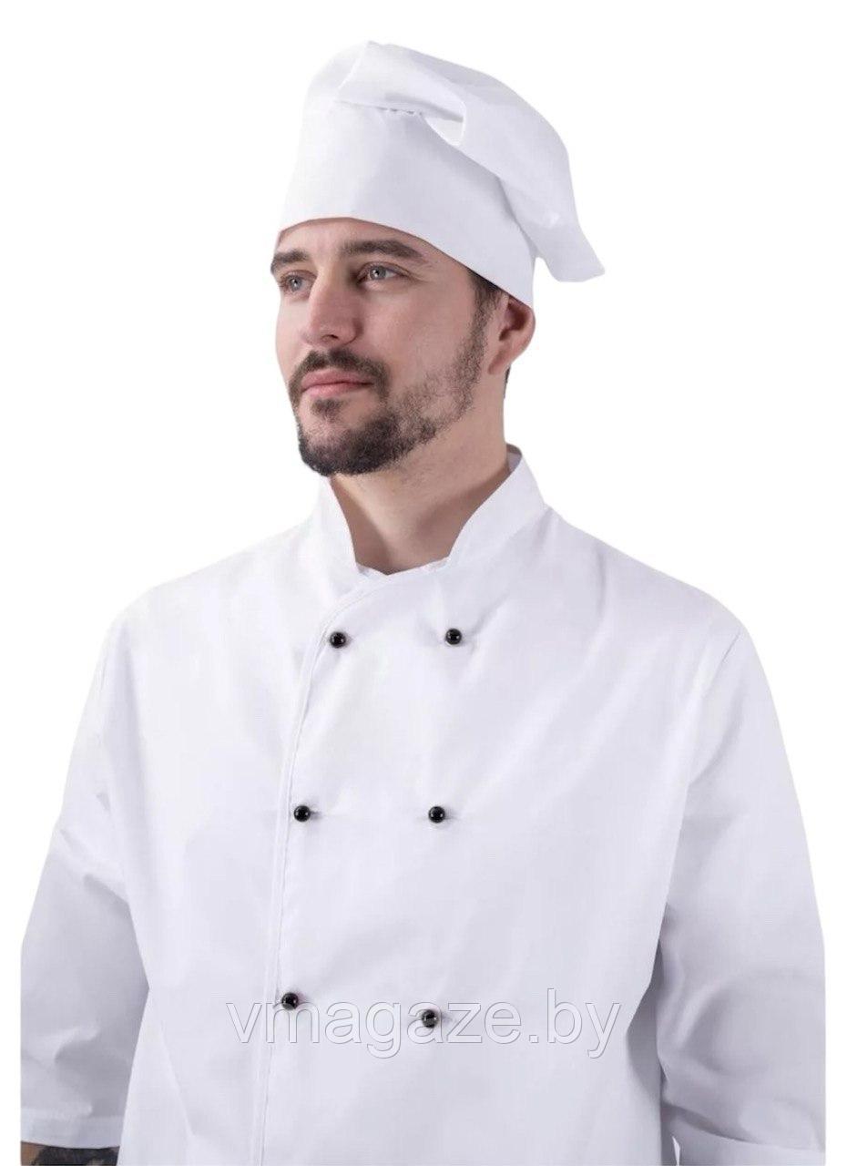 Комплект шеф-повара, повара,мужской (цвет бело-черный) - фото 8 - id-p224249837
