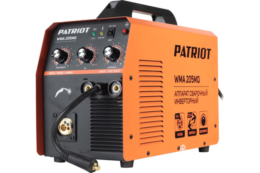 Сварочный полуавтомат Patriot WMA 205 MQ инвертор MIG-MAG/ММА 8.1кВт 605302155 - фото 1 - id-p220874359