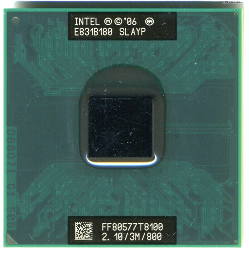 Процессор Intel Pentium Core 2 Duo Mobile T8100 (с разбора) - фото 1 - id-p221584906