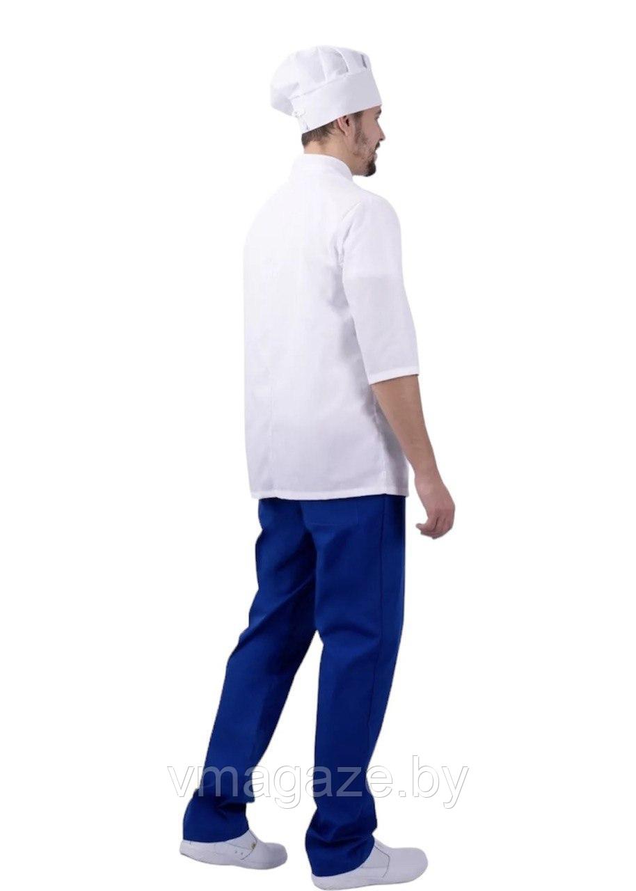 Комплект шеф-повара, повара,мужской (цвет бело-синий) - фото 7 - id-p224250049
