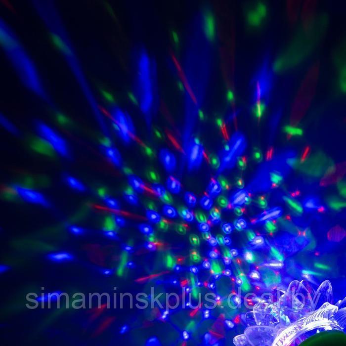 Световой прибор «Цветок» 12.5 см, свечение RGB, 220 В, зелёный - фото 4 - id-p224250169