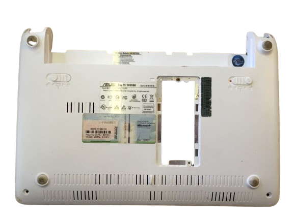 Нижняя часть корпуса Asus EEE PC 1005HA, белая (с разбора) - фото 1 - id-p218075652