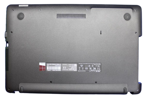 Нижняя часть корпуса Asus VivoBook X541, черная (с разбора) - фото 1 - id-p218075753