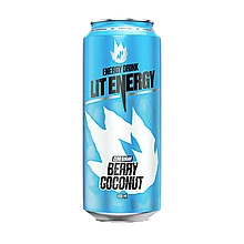 Напиток энергетический LITENERGY BERRY COCONUT 0.45л(УПАКОВКА 12 ШТ)