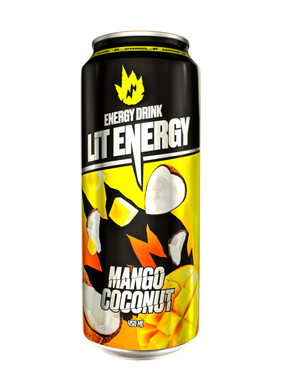 Напиток энергетический LITENERGY MANGO COCONUT 0.45л(УПАКОВКА 12 ШТ) - фото 1 - id-p224251352