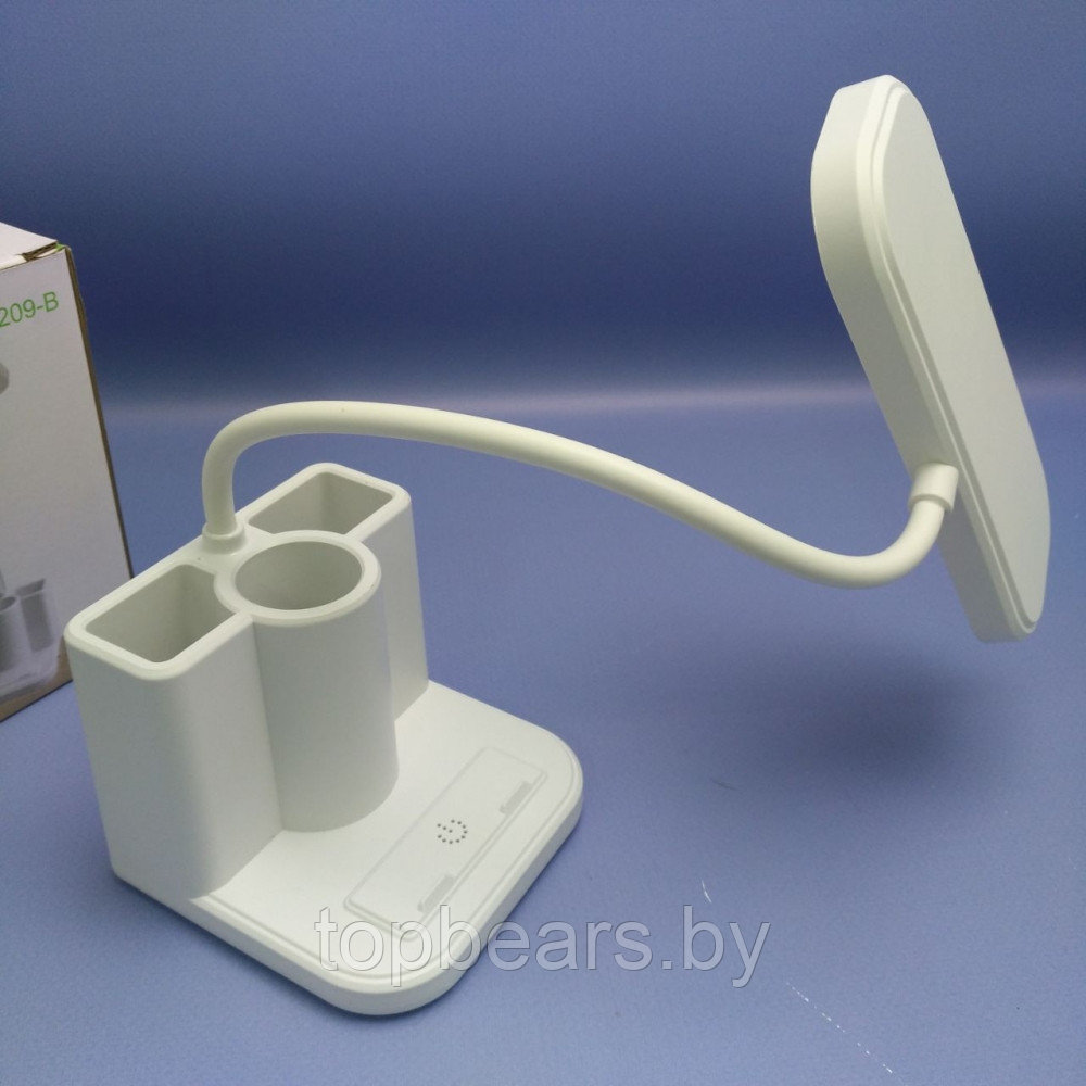 Беспроводной светильник - лампа на гибком основании с органайзером и подставкой для смартфона / Настольный LED - фото 9 - id-p224253159