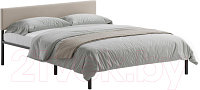 Двуспальная кровать Домаклево Лофт с мягкой спинкой 180x200