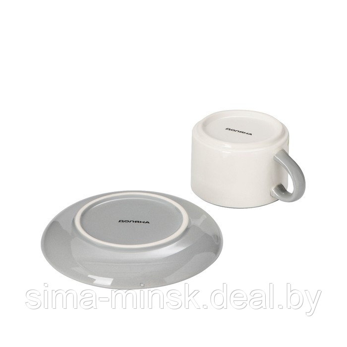 Чайная пара Доляна «Хюгге», 2 предмета: чашка 210 мл, блюдце d=15 см - фото 3 - id-p224256534