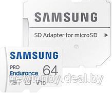 Карта памяти Samsung PRO Endurance+ microSDXC 64GB (с адаптером)