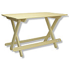 Стол раскладной 130х70 см, осина, фото 3