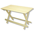 Стол раскладной 130х70 см, осина, фото 4