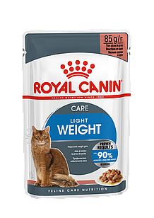 Влажный корм Royal Canin Light Weight Care для взрослых кошек (кусочки в соусе) 85гр.