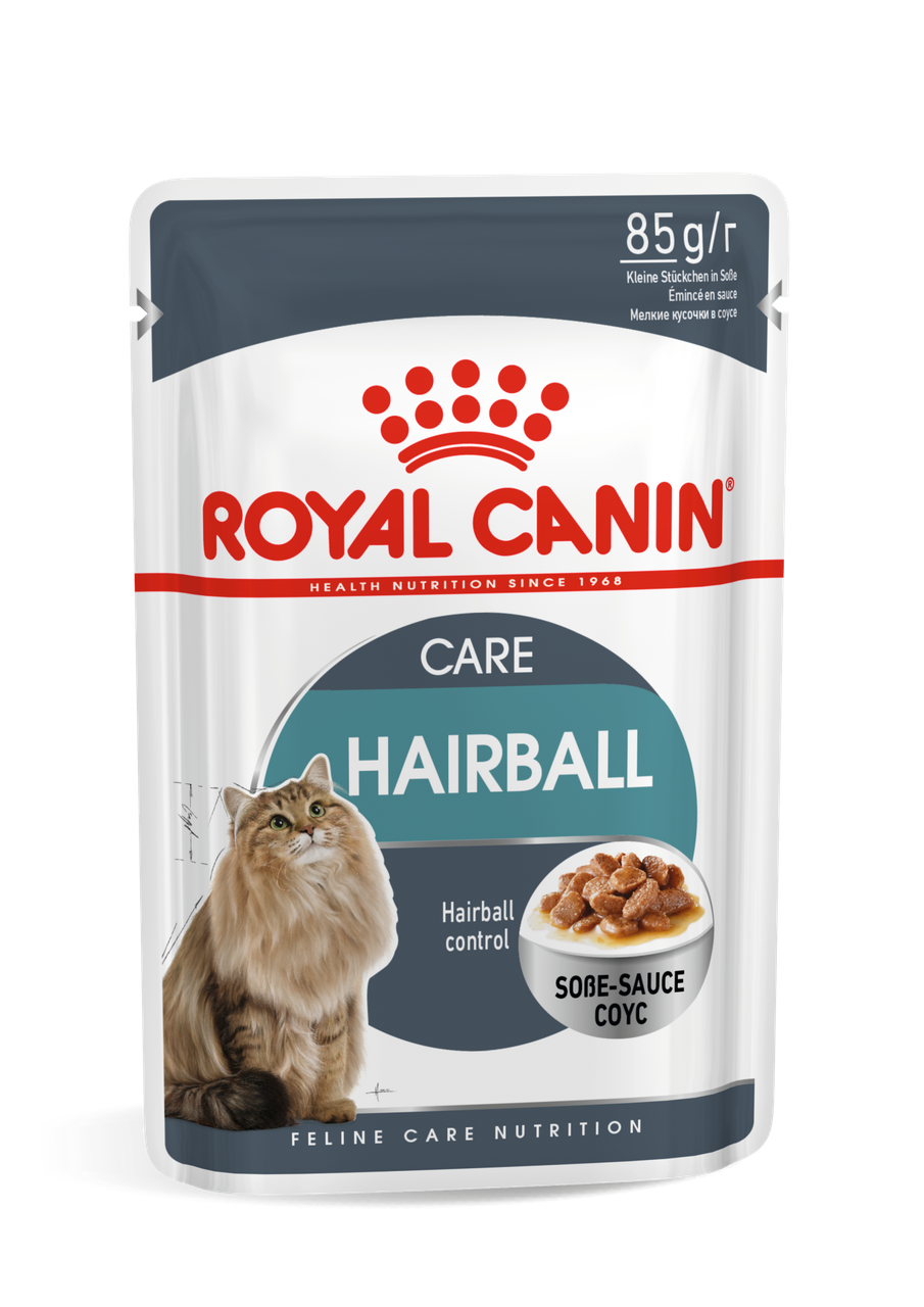 Влажный корм Royal Canin Hairball Care для взрослых кошек (кусочки в соусе) 85гр.