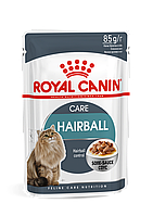 Royal Canin Hairball Care влажный корм (кусочки в соусе) для взрослых кошек, 85г., (Австрия)