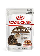 Royal Canin Ageing 12+ in GRAVY влажный корм (кусочки в соусе) для стареющих кошек, 85г., (Австрия)