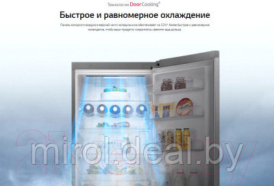 Холодильник с морозильником LG DoorCooling+ GA-B509CQSL - фото 3 - id-p224266546