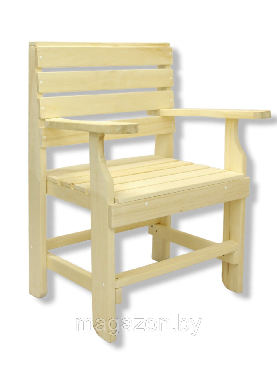 Стул-кресло простое, осина - фото 2 - id-p224266591