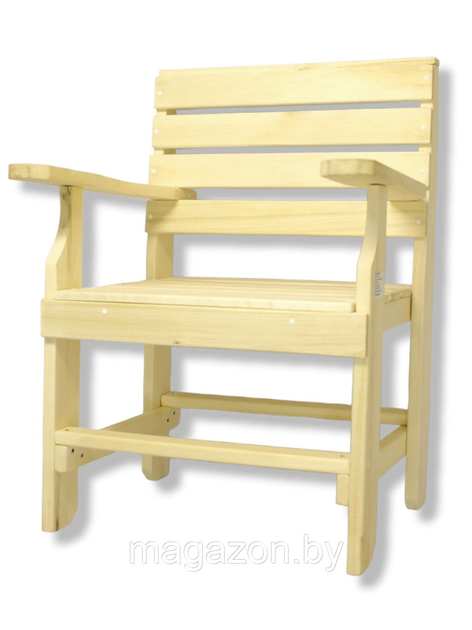Стул-кресло простое, осина - фото 4 - id-p224266591