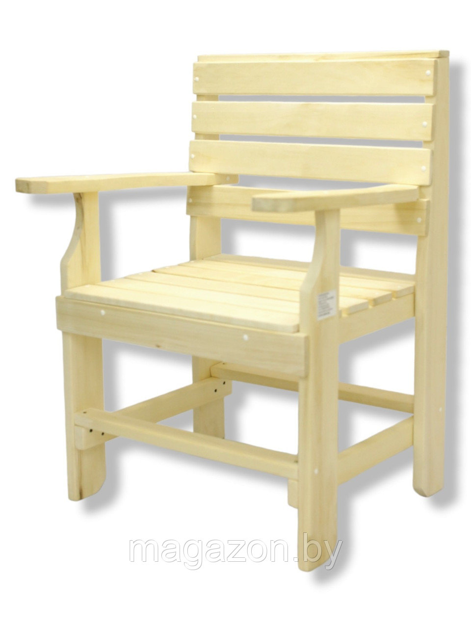 Стул-кресло простое, осина - фото 5 - id-p224266591