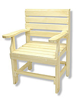 Стул-кресло простое, осина