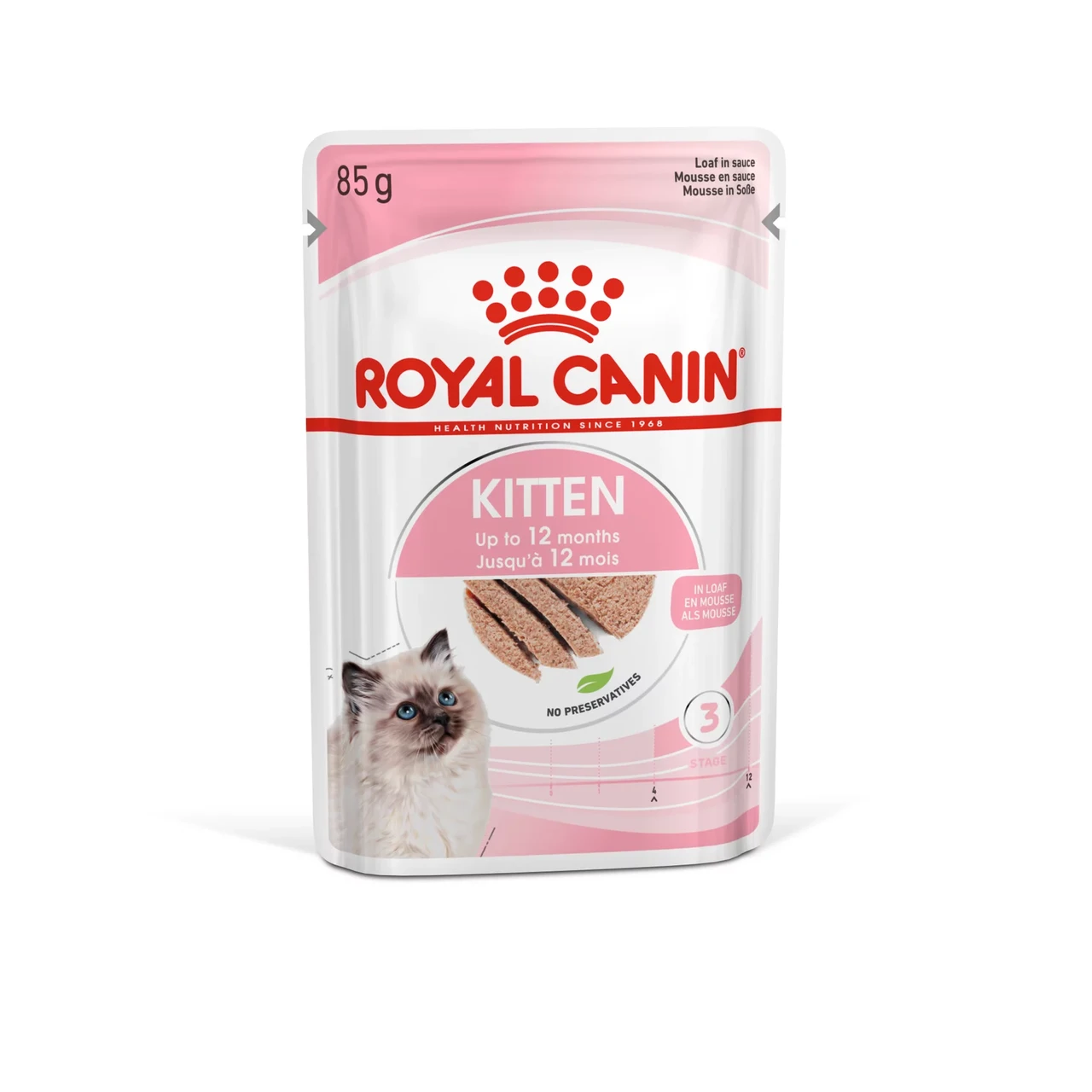 Корм влажный Royal Canin Kitten Instinctive для котят (в паштете) 85гр.